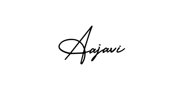 How to make Aajavi name signature. Use AmerikaSignatureDemo-Regular style for creating short signs online. This is the latest handwritten sign. Aajavi signature style 3 images and pictures png