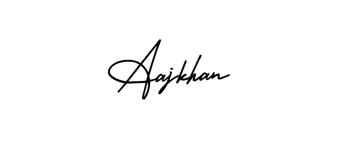 How to make Aajkhan signature? AmerikaSignatureDemo-Regular is a professional autograph style. Create handwritten signature for Aajkhan name. Aajkhan signature style 3 images and pictures png