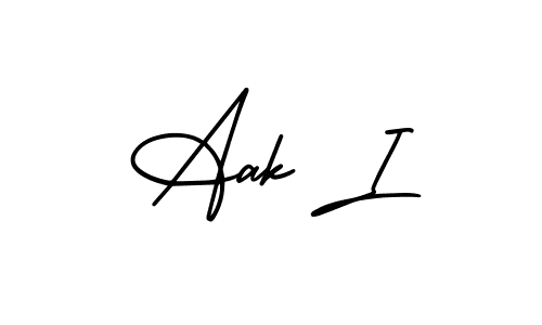 How to Draw Aak I signature style? AmerikaSignatureDemo-Regular is a latest design signature styles for name Aak I. Aak I signature style 3 images and pictures png