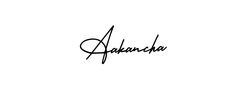 This is the best signature style for the Aakancha name. Also you like these signature font (AmerikaSignatureDemo-Regular). Mix name signature. Aakancha signature style 3 images and pictures png