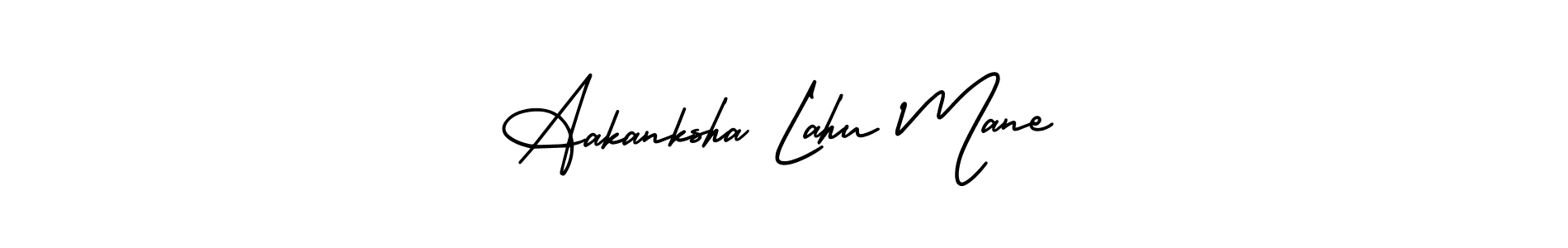 How to Draw Aakanksha Lahu Mane signature style? AmerikaSignatureDemo-Regular is a latest design signature styles for name Aakanksha Lahu Mane. Aakanksha Lahu Mane signature style 3 images and pictures png