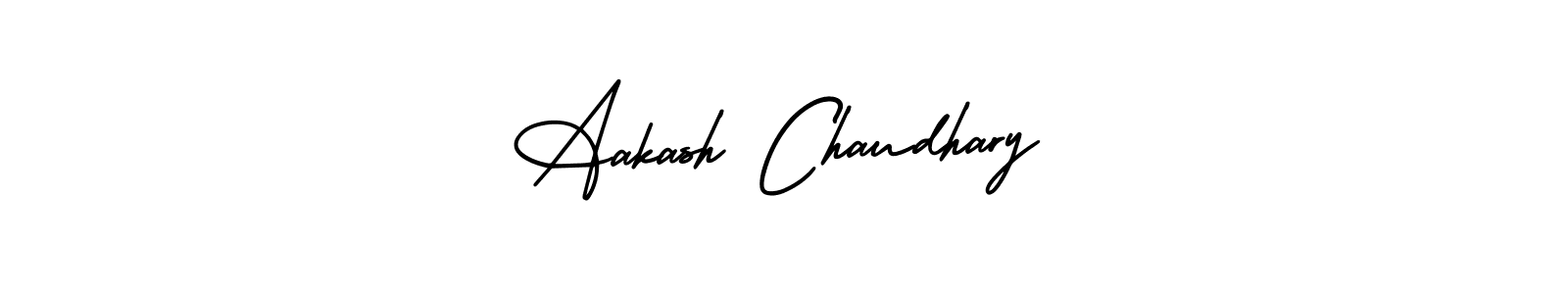 Aakash Chaudhary stylish signature style. Best Handwritten Sign (AmerikaSignatureDemo-Regular) for my name. Handwritten Signature Collection Ideas for my name Aakash Chaudhary. Aakash Chaudhary signature style 3 images and pictures png