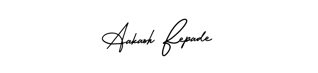 Use a signature maker to create a handwritten signature online. With this signature software, you can design (AmerikaSignatureDemo-Regular) your own signature for name Aakash Fepade. Aakash Fepade signature style 3 images and pictures png