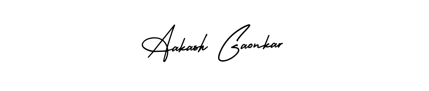 Create a beautiful signature design for name Aakash Gaonkar. With this signature (AmerikaSignatureDemo-Regular) fonts, you can make a handwritten signature for free. Aakash Gaonkar signature style 3 images and pictures png