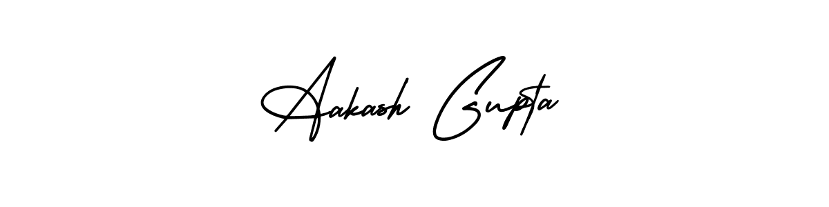 It looks lik you need a new signature style for name Aakash Gupta. Design unique handwritten (AmerikaSignatureDemo-Regular) signature with our free signature maker in just a few clicks. Aakash Gupta signature style 3 images and pictures png