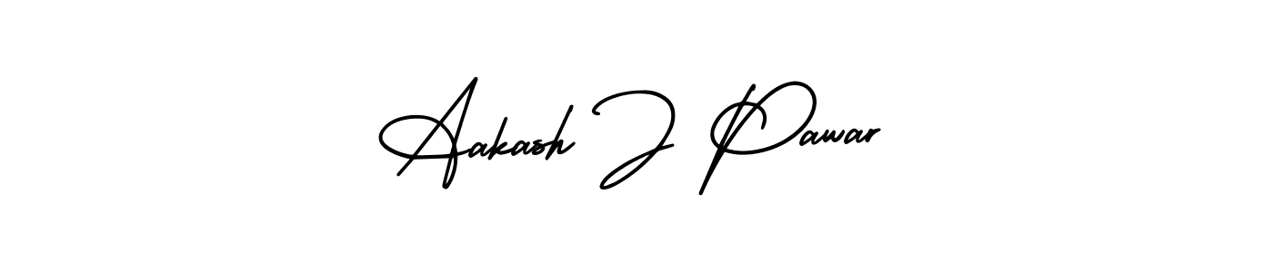 Aakash J Pawar stylish signature style. Best Handwritten Sign (AmerikaSignatureDemo-Regular) for my name. Handwritten Signature Collection Ideas for my name Aakash J Pawar. Aakash J Pawar signature style 3 images and pictures png