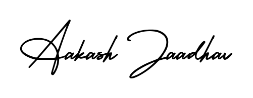 Transform the name Aakash Jaadhav into a signature masterpiece using AmerikaSignatureDemo-Regular font. Ideal for photographers, artists, and creators looking for watermarks. Aakash Jaadhav signature style 3 images and pictures png
