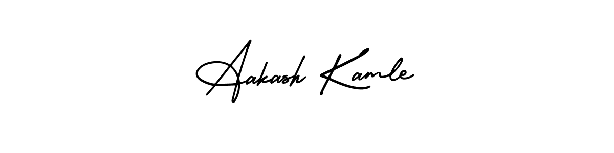 This is the best signature style for the Aakash Kamle name. Also you like these signature font (AmerikaSignatureDemo-Regular). Mix name signature. Aakash Kamle signature style 3 images and pictures png