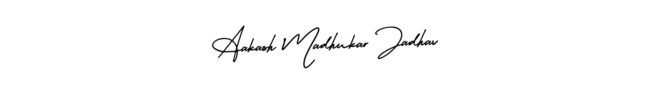 Use a signature maker to create a handwritten signature online. With this signature software, you can design (AmerikaSignatureDemo-Regular) your own signature for name Aakash Madhukar Jadhav. Aakash Madhukar Jadhav signature style 3 images and pictures png