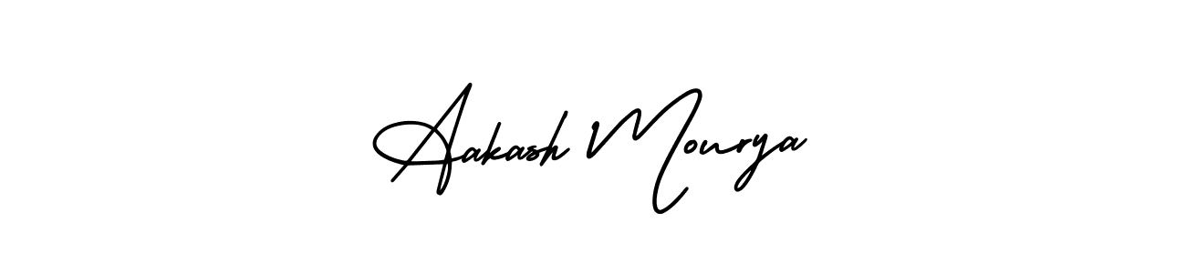 Design your own signature with our free online signature maker. With this signature software, you can create a handwritten (AmerikaSignatureDemo-Regular) signature for name Aakash Mourya. Aakash Mourya signature style 3 images and pictures png