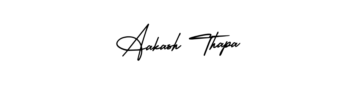 Design your own signature with our free online signature maker. With this signature software, you can create a handwritten (AmerikaSignatureDemo-Regular) signature for name Aakash Thapa. Aakash Thapa signature style 3 images and pictures png