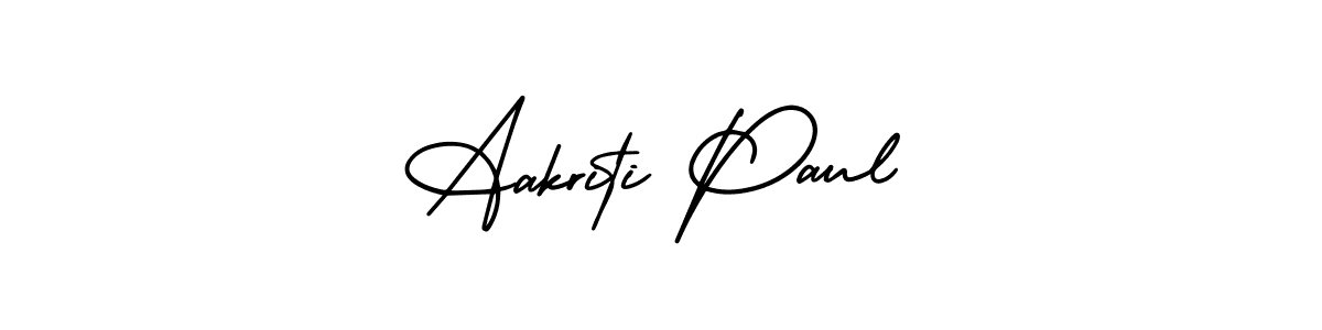 Also You can easily find your signature by using the search form. We will create Aakriti Paul name handwritten signature images for you free of cost using AmerikaSignatureDemo-Regular sign style. Aakriti Paul signature style 3 images and pictures png