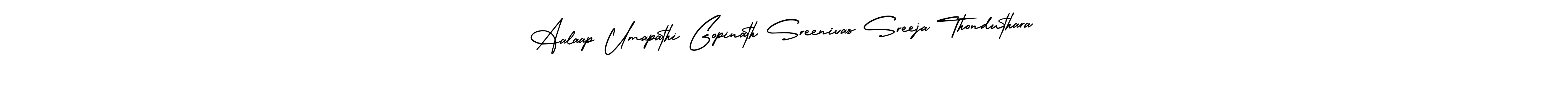 How to Draw Aalaap Umapathi Gopinath Sreenivas Sreeja Thonduthara signature style? AmerikaSignatureDemo-Regular is a latest design signature styles for name Aalaap Umapathi Gopinath Sreenivas Sreeja Thonduthara. Aalaap Umapathi Gopinath Sreenivas Sreeja Thonduthara signature style 3 images and pictures png