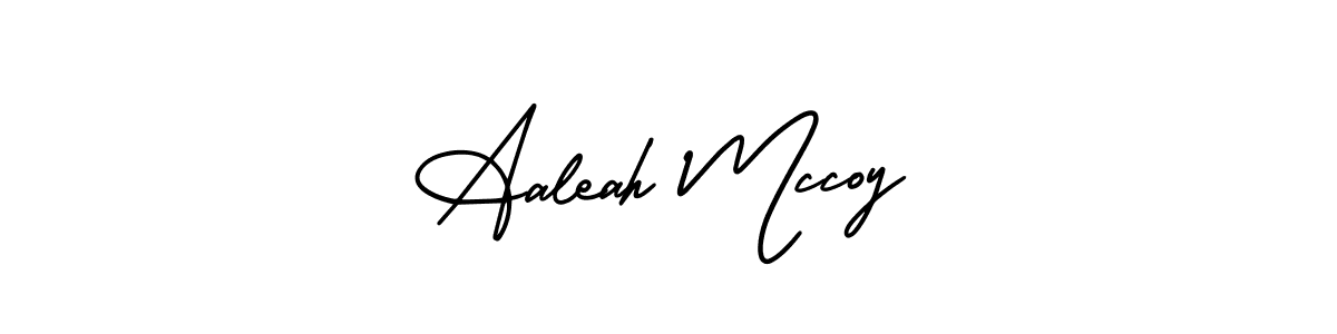 Design your own signature with our free online signature maker. With this signature software, you can create a handwritten (AmerikaSignatureDemo-Regular) signature for name Aaleah Mccoy. Aaleah Mccoy signature style 3 images and pictures png