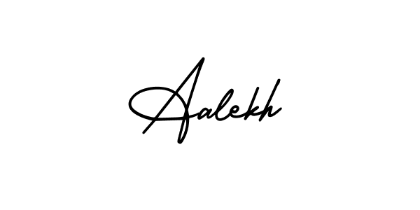 Use a signature maker to create a handwritten signature online. With this signature software, you can design (AmerikaSignatureDemo-Regular) your own signature for name Aalekh. Aalekh signature style 3 images and pictures png