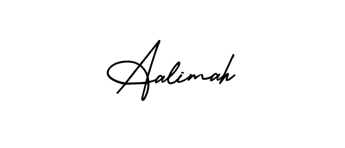 Make a beautiful signature design for name Aalimah. With this signature (AmerikaSignatureDemo-Regular) style, you can create a handwritten signature for free. Aalimah signature style 3 images and pictures png