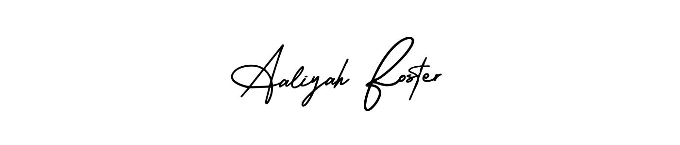 Aaliyah Foster stylish signature style. Best Handwritten Sign (AmerikaSignatureDemo-Regular) for my name. Handwritten Signature Collection Ideas for my name Aaliyah Foster. Aaliyah Foster signature style 3 images and pictures png