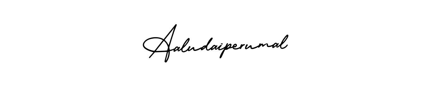 How to make Aaludaiperumal name signature. Use AmerikaSignatureDemo-Regular style for creating short signs online. This is the latest handwritten sign. Aaludaiperumal signature style 3 images and pictures png