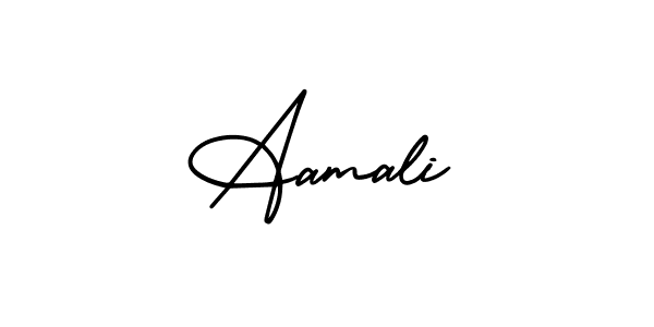 Create a beautiful signature design for name Aamali. With this signature (AmerikaSignatureDemo-Regular) fonts, you can make a handwritten signature for free. Aamali signature style 3 images and pictures png