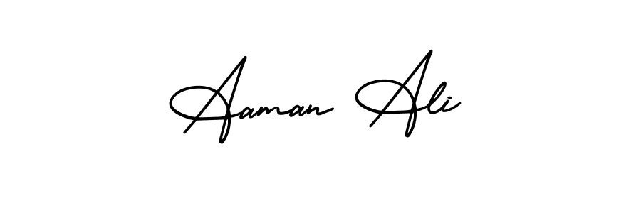Create a beautiful signature design for name Aaman Ali. With this signature (AmerikaSignatureDemo-Regular) fonts, you can make a handwritten signature for free. Aaman Ali signature style 3 images and pictures png