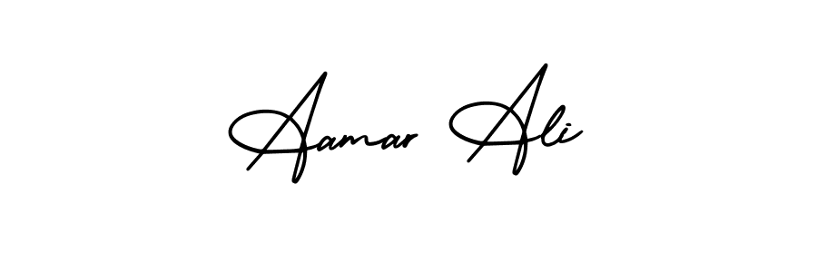 Make a beautiful signature design for name Aamar Ali. With this signature (AmerikaSignatureDemo-Regular) style, you can create a handwritten signature for free. Aamar Ali signature style 3 images and pictures png