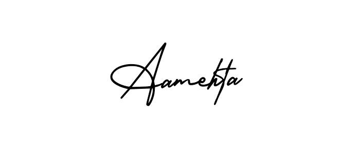 Create a beautiful signature design for name Aamehta. With this signature (AmerikaSignatureDemo-Regular) fonts, you can make a handwritten signature for free. Aamehta signature style 3 images and pictures png