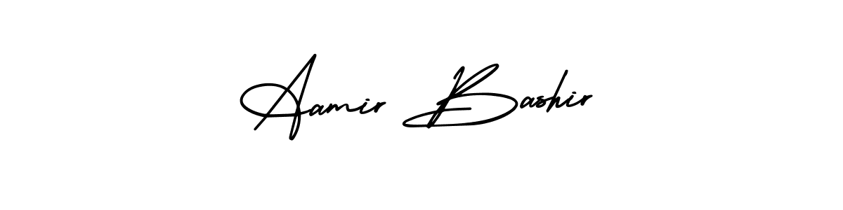 Create a beautiful signature design for name Aamir Bashir. With this signature (AmerikaSignatureDemo-Regular) fonts, you can make a handwritten signature for free. Aamir Bashir signature style 3 images and pictures png