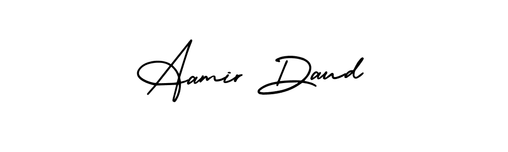 Create a beautiful signature design for name Aamir Daud. With this signature (AmerikaSignatureDemo-Regular) fonts, you can make a handwritten signature for free. Aamir Daud signature style 3 images and pictures png