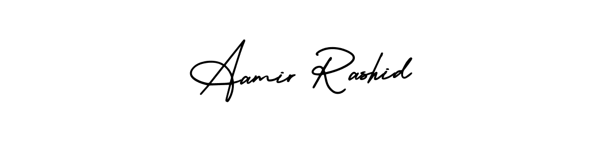 Aamir Rashid stylish signature style. Best Handwritten Sign (AmerikaSignatureDemo-Regular) for my name. Handwritten Signature Collection Ideas for my name Aamir Rashid. Aamir Rashid signature style 3 images and pictures png