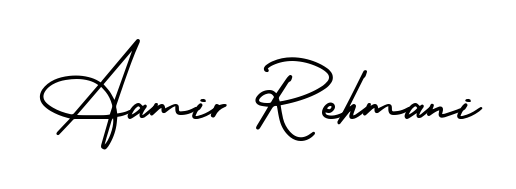 Generate high-definition signature styles for Aamir Rehmani. The AmerikaSignatureDemo-Regular typeface ensures crisp legibility and sophisticated design. Aamir Rehmani signature style 3 images and pictures png