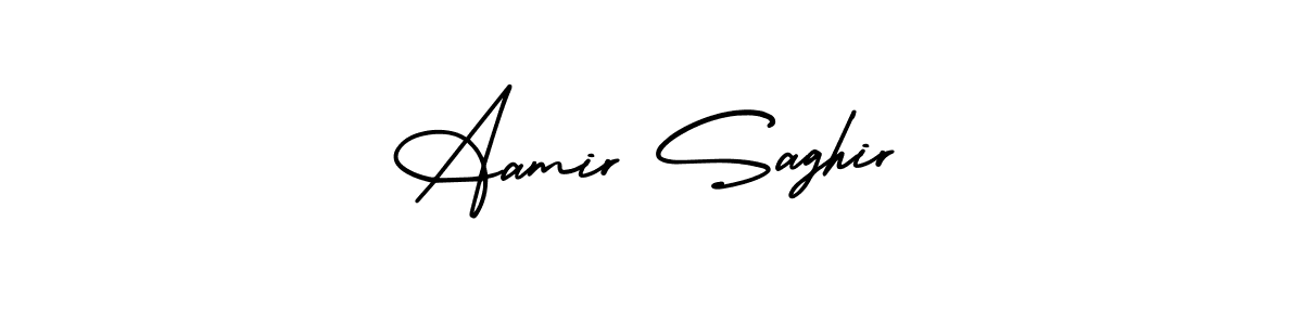 if you are searching for the best signature style for your name Aamir Saghir. so please give up your signature search. here we have designed multiple signature styles  using AmerikaSignatureDemo-Regular. Aamir Saghir signature style 3 images and pictures png