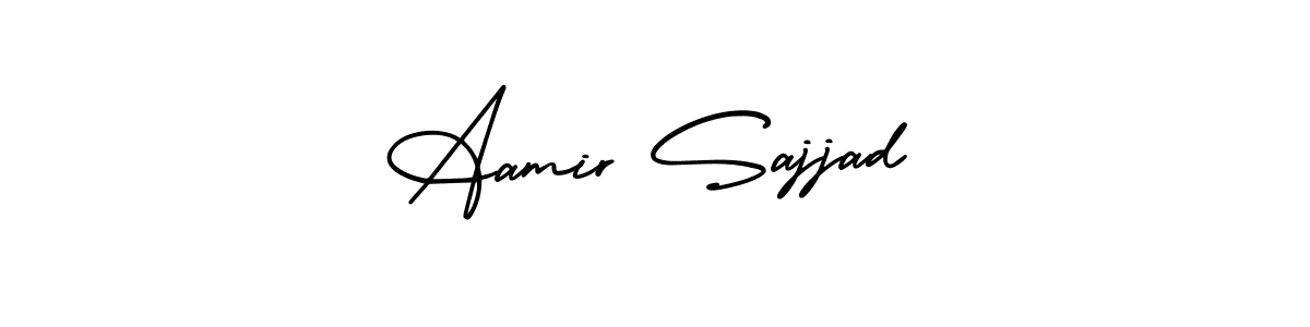 Similarly AmerikaSignatureDemo-Regular is the best handwritten signature design. Signature creator online .You can use it as an online autograph creator for name Aamir Sajjad. Aamir Sajjad signature style 3 images and pictures png