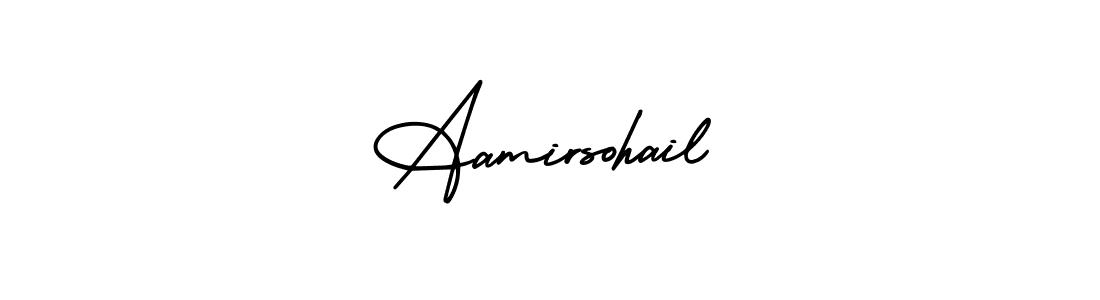 Also we have Aamirsohail name is the best signature style. Create professional handwritten signature collection using AmerikaSignatureDemo-Regular autograph style. Aamirsohail signature style 3 images and pictures png