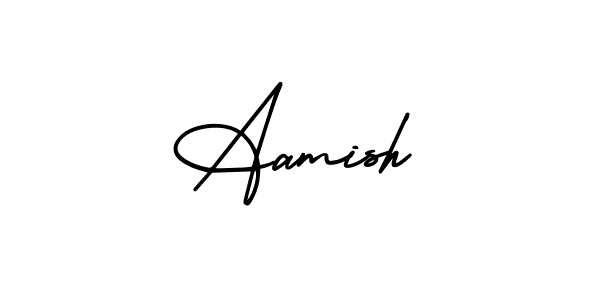 Create a beautiful signature design for name Aamish. With this signature (AmerikaSignatureDemo-Regular) fonts, you can make a handwritten signature for free. Aamish signature style 3 images and pictures png