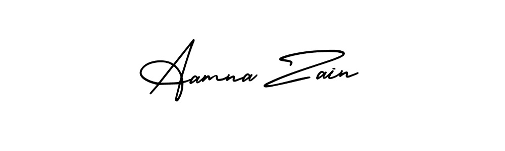 You can use this online signature creator to create a handwritten signature for the name Aamna Zain. This is the best online autograph maker. Aamna Zain signature style 3 images and pictures png