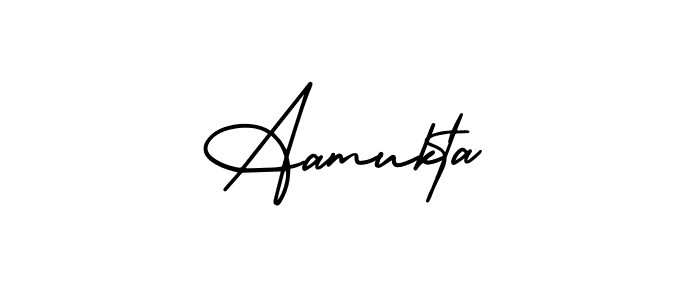 Make a beautiful signature design for name Aamukta. With this signature (AmerikaSignatureDemo-Regular) style, you can create a handwritten signature for free. Aamukta signature style 3 images and pictures png