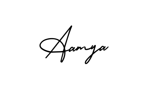 Also You can easily find your signature by using the search form. We will create Aamya name handwritten signature images for you free of cost using AmerikaSignatureDemo-Regular sign style. Aamya signature style 3 images and pictures png