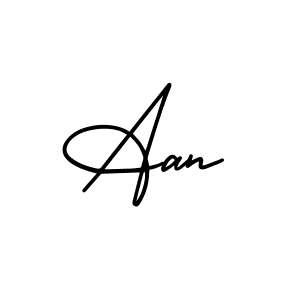 How to make Aan signature? AmerikaSignatureDemo-Regular is a professional autograph style. Create handwritten signature for Aan name. Aan signature style 3 images and pictures png