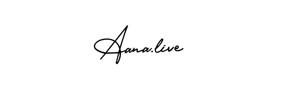 Best and Professional Signature Style for Aana.live. AmerikaSignatureDemo-Regular Best Signature Style Collection. Aana.live signature style 3 images and pictures png