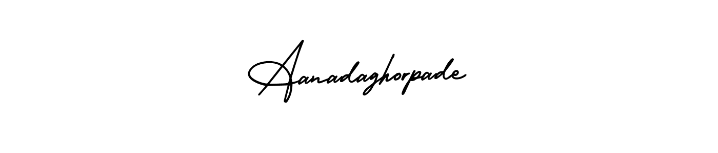Use a signature maker to create a handwritten signature online. With this signature software, you can design (AmerikaSignatureDemo-Regular) your own signature for name Aanadaghorpade. Aanadaghorpade signature style 3 images and pictures png