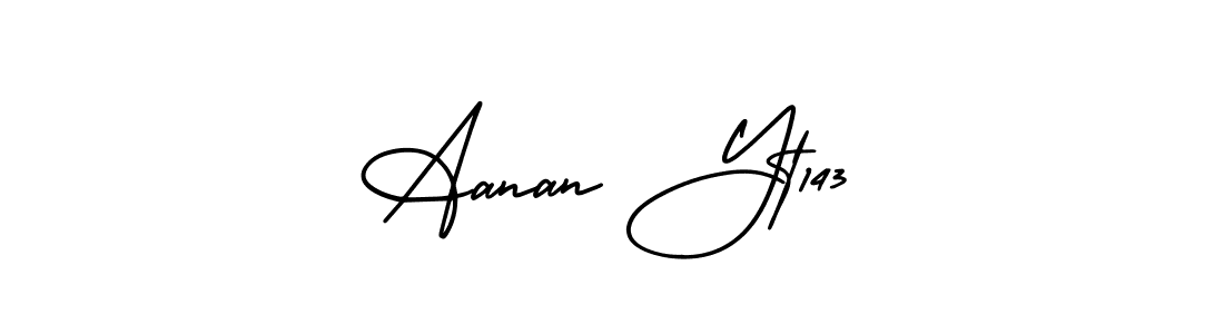 Make a beautiful signature design for name Aanan Yt143. Use this online signature maker to create a handwritten signature for free. Aanan Yt143 signature style 3 images and pictures png