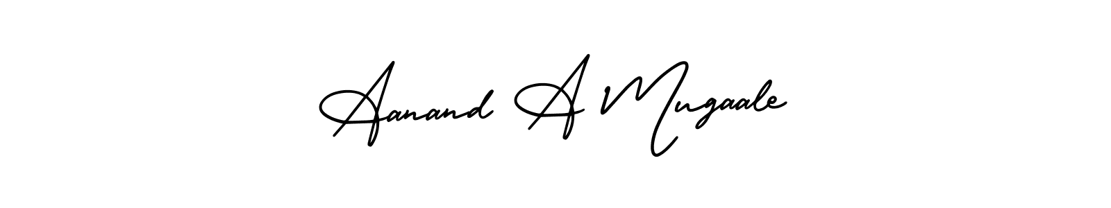 Make a short Aanand A Mugaale signature style. Manage your documents anywhere anytime using AmerikaSignatureDemo-Regular. Create and add eSignatures, submit forms, share and send files easily. Aanand A Mugaale signature style 3 images and pictures png