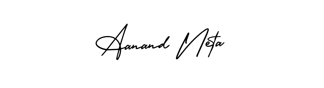 You can use this online signature creator to create a handwritten signature for the name Aanand Neta. This is the best online autograph maker. Aanand Neta signature style 3 images and pictures png