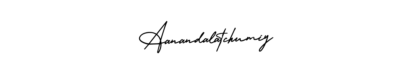 Also we have Aanandalatchumiy name is the best signature style. Create professional handwritten signature collection using AmerikaSignatureDemo-Regular autograph style. Aanandalatchumiy signature style 3 images and pictures png