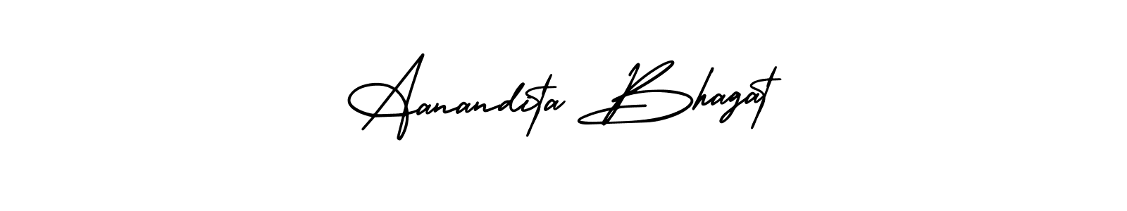How to make Aanandita Bhagat name signature. Use AmerikaSignatureDemo-Regular style for creating short signs online. This is the latest handwritten sign. Aanandita Bhagat signature style 3 images and pictures png