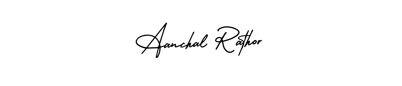 AmerikaSignatureDemo-Regular is a professional signature style that is perfect for those who want to add a touch of class to their signature. It is also a great choice for those who want to make their signature more unique. Get Aanchal Rathor name to fancy signature for free. Aanchal Rathor signature style 3 images and pictures png