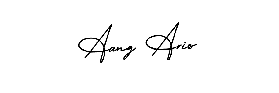 Create a beautiful signature design for name Aang Aris. With this signature (AmerikaSignatureDemo-Regular) fonts, you can make a handwritten signature for free. Aang Aris signature style 3 images and pictures png