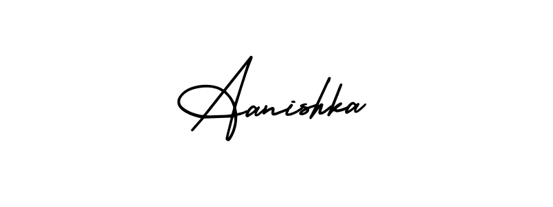 Similarly AmerikaSignatureDemo-Regular is the best handwritten signature design. Signature creator online .You can use it as an online autograph creator for name Aanishka. Aanishka signature style 3 images and pictures png