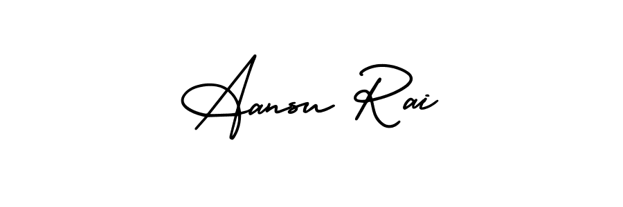 Design your own signature with our free online signature maker. With this signature software, you can create a handwritten (AmerikaSignatureDemo-Regular) signature for name Aansu Rai. Aansu Rai signature style 3 images and pictures png