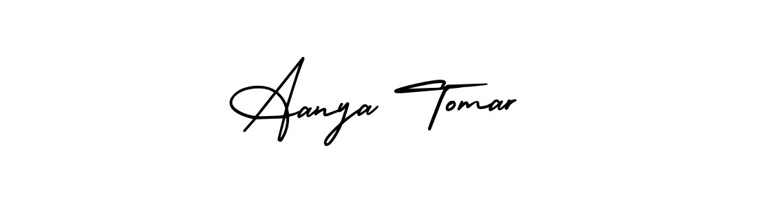 Aanya Tomar stylish signature style. Best Handwritten Sign (AmerikaSignatureDemo-Regular) for my name. Handwritten Signature Collection Ideas for my name Aanya Tomar. Aanya Tomar signature style 3 images and pictures png